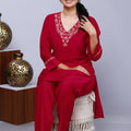 Deep Maroon Co-ord Set